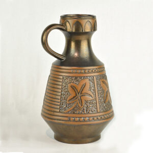 Dark Copper or Bronze Glazed Jug