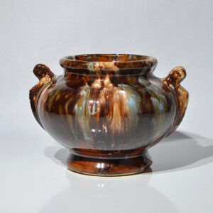 Brush McCoy brown onyx planter