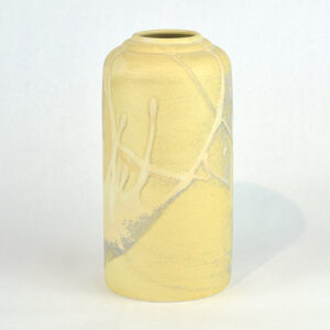 Matt Yellow Vase With W mark