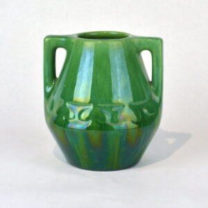 Haeger Green Cat Eye Vase