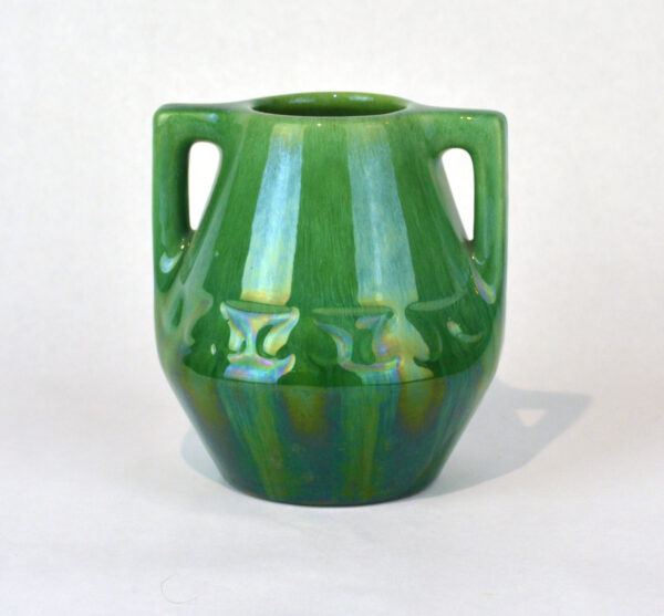 Haeger Green Cat Eye Vase