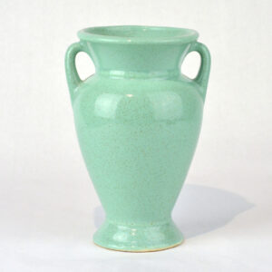 Pfaltzgraff robin egg blue two handle vase