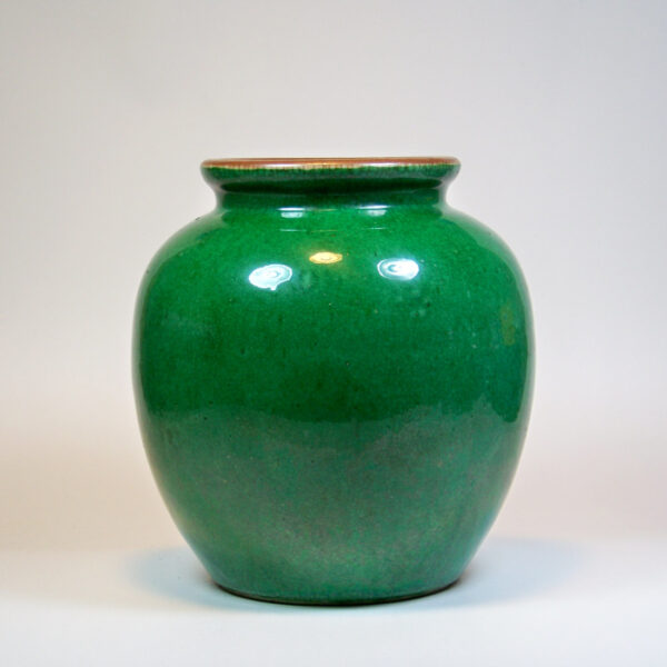Chinese Apple Green Jar