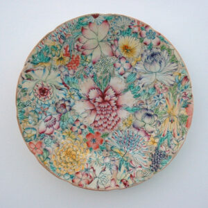 Chinese Millefiori Million Flowers Plate