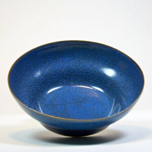 Chinese Ogee Form Bowl Cobalt Blue Bowl