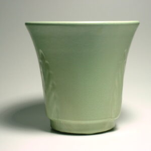 Haeger Geranium Leaf Green Flower Pot