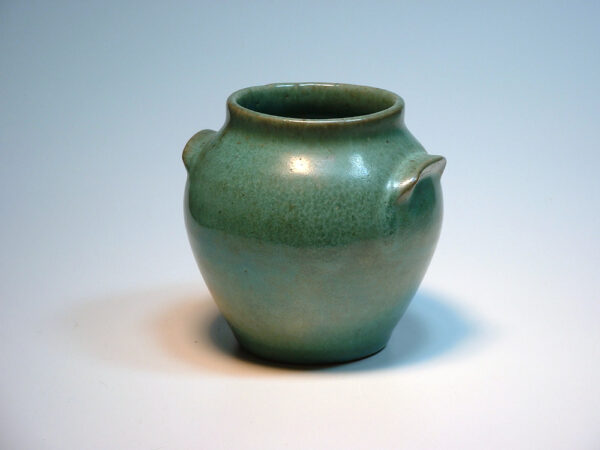 J.B. Cole Pottery Matte Green Jar 2