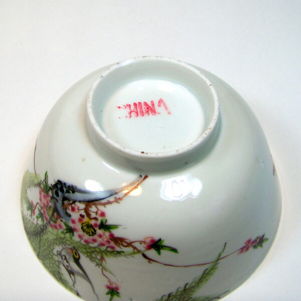 Chinese sparrow rice bowl famille rose