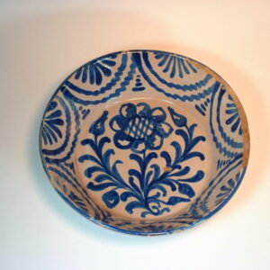 19th Century Telavera Blue and White Bowl