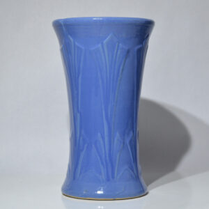 Blue Stoneware Trumpet Vase