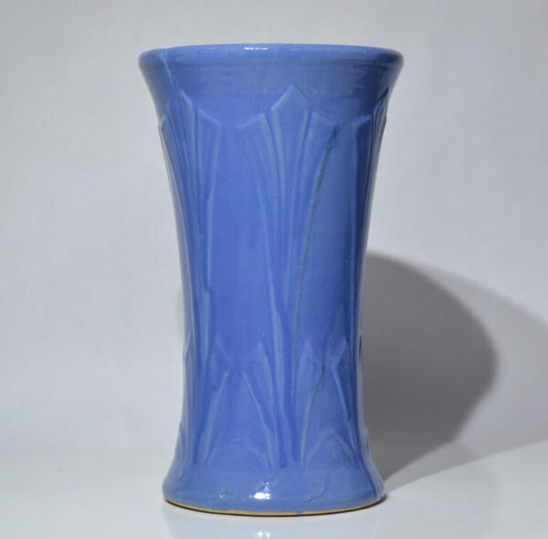 Blue Stoneware Trumpet Vase