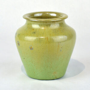 Yellow Green Stoneware Vase Jar -2