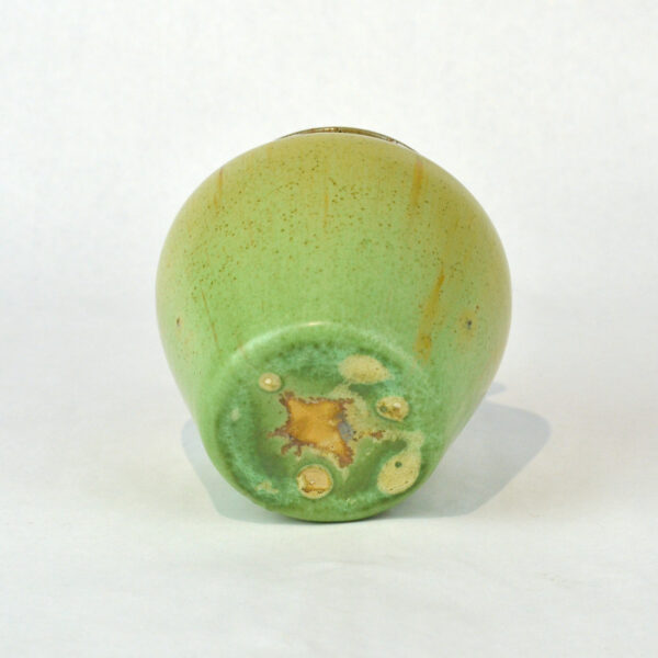 Yellow Green Stoneware Vase Jar base