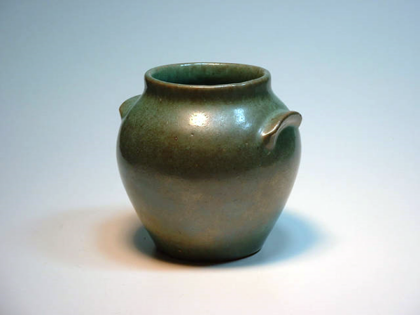 J.B. Cole Pottery Matte Green Jar