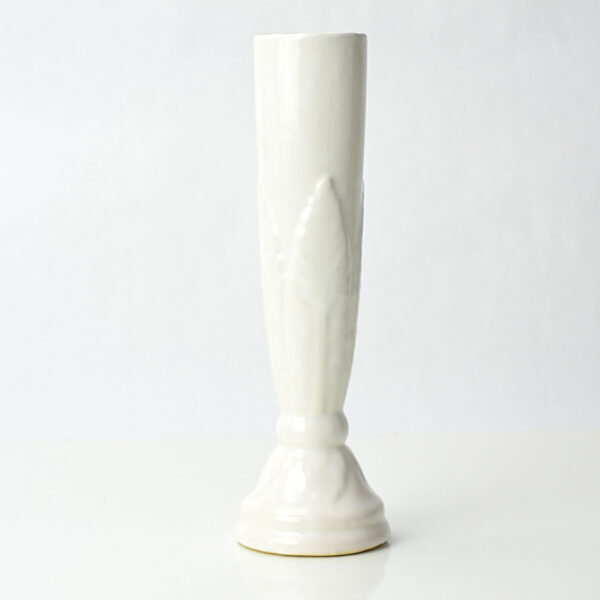 Brush McCoy Single Stem Gloss White Vase