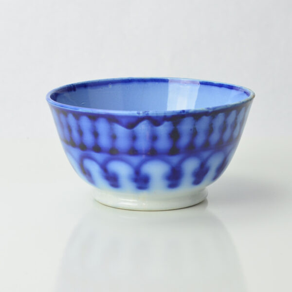 George Jones 19th Century Flow Blue Bowl