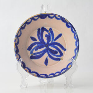 Fajalauza Granada Spanish Small Tin Glazed Blue and White Bowl