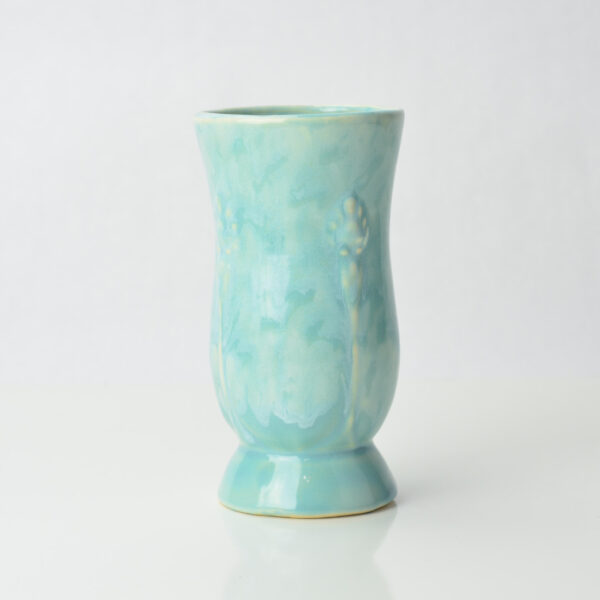 Light Blue and White Drip Glaze Vase