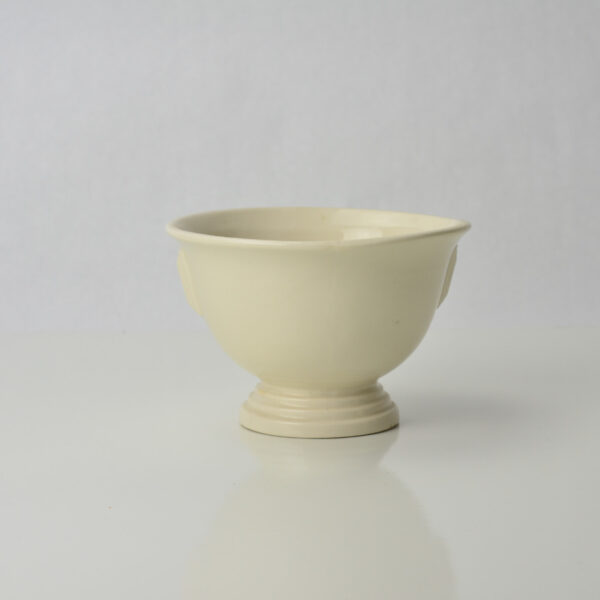 Smaller Unknown Footed Bowl Gloss White Glaze