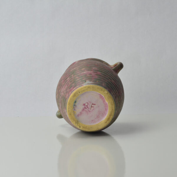 Burley Winter Pink and Olive Vase Shape 3F base