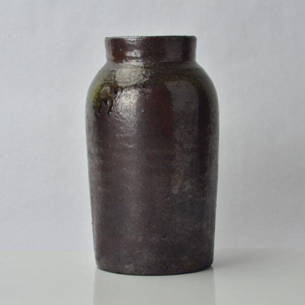 Early Primitive Storage Jar with Alkaline Glaze Reverse