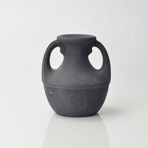 Fleuron Pottery North Tonawanda NY Black Vase
