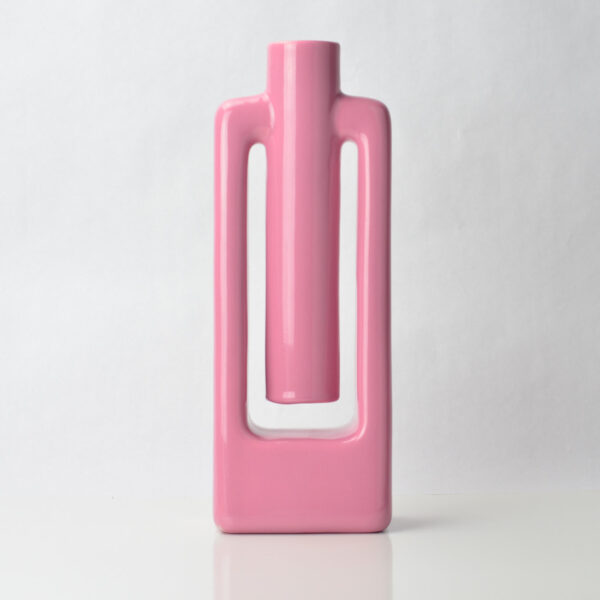 Heager Space Age Pink Suspension Vase