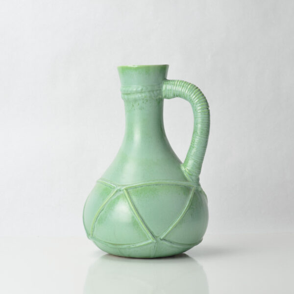 Large Semi Matte Green Glaze Jug