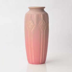 Rookwood Arts and Crafts Vase Pink and Green Gray 1921