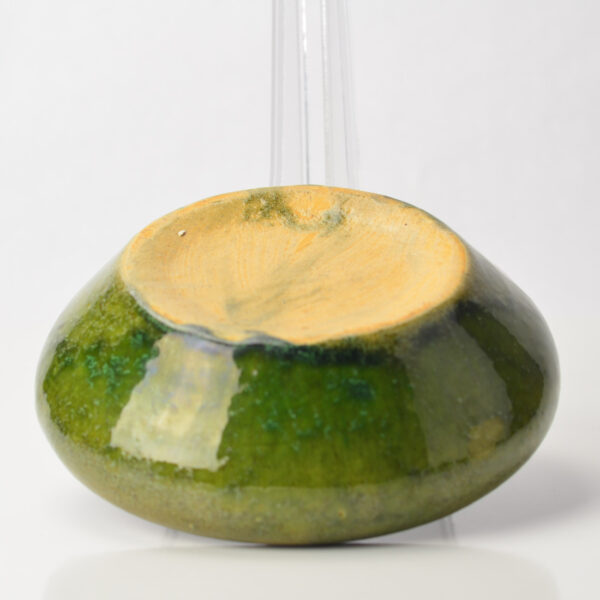 Unknown Standard Green Glazed Stoneware Bulb Bowl base