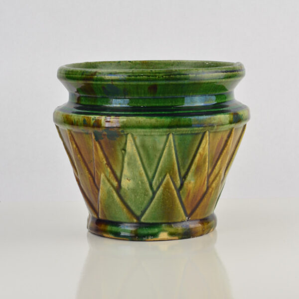 Brush McCoy Deco Jardiniere with Blended Glaze
