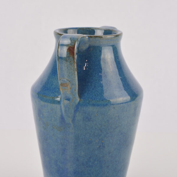 Waco Bybee blue two handled vase detail 1