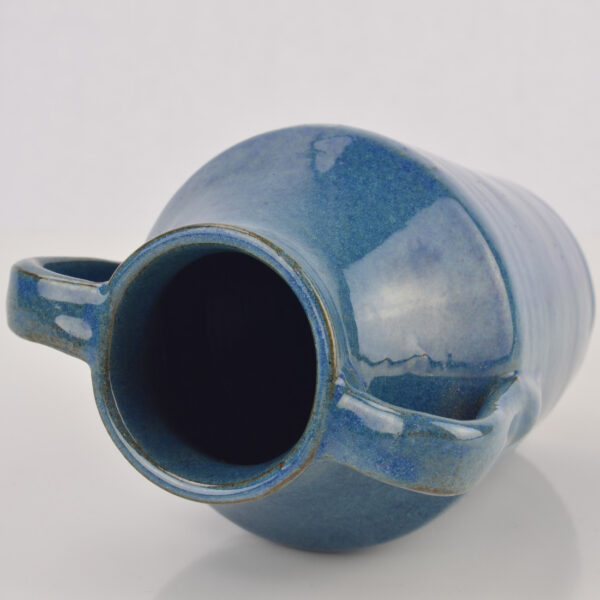 Waco Bybee blue two handled vase detail 3