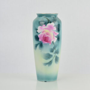 CT Atwasser porcelain vase 1920s hand painted rose