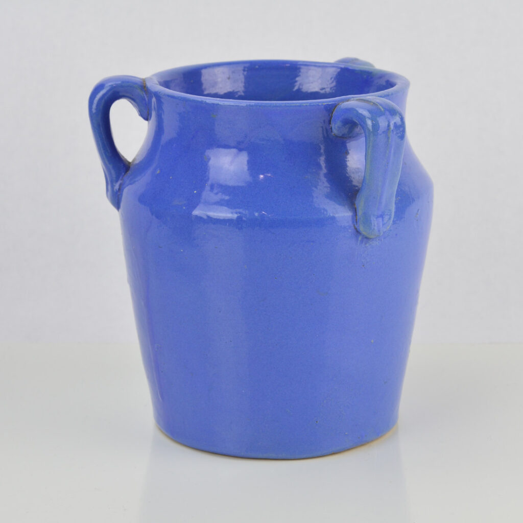 Three Handled Pot Three Handled Vase Possibly Waco-Bybee Blue - Only Clay