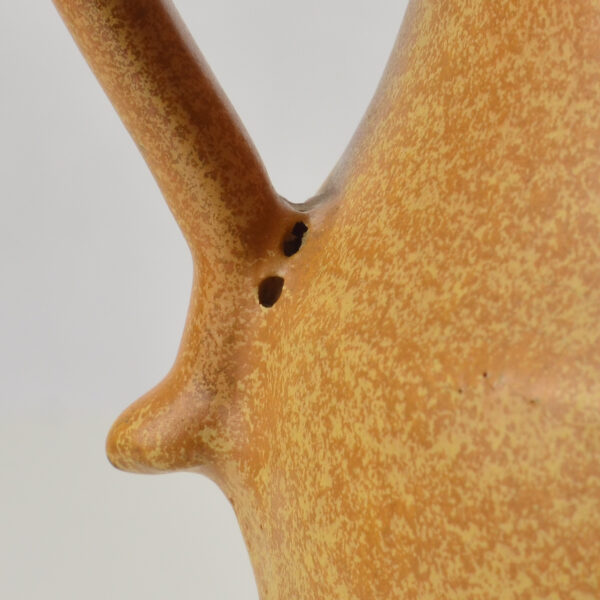 Cornelison Pottery Vase Butterscotch detail 2