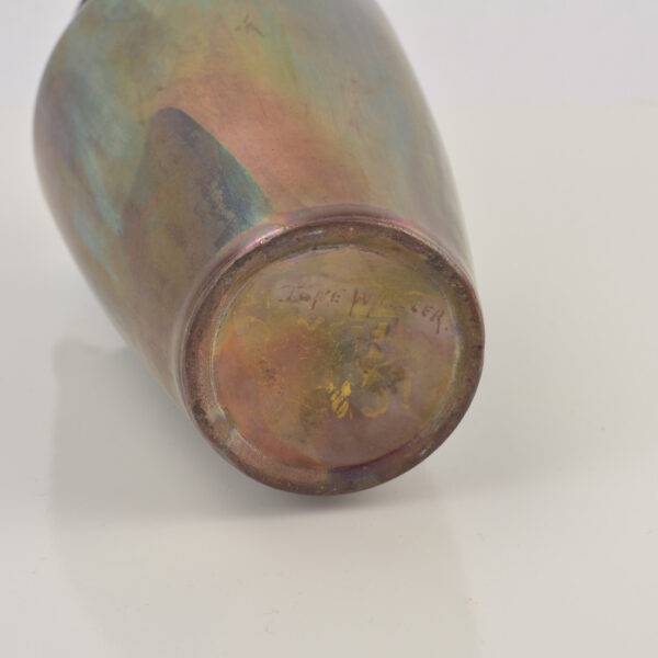 Ione Wheeler iridescent porcelain vase base