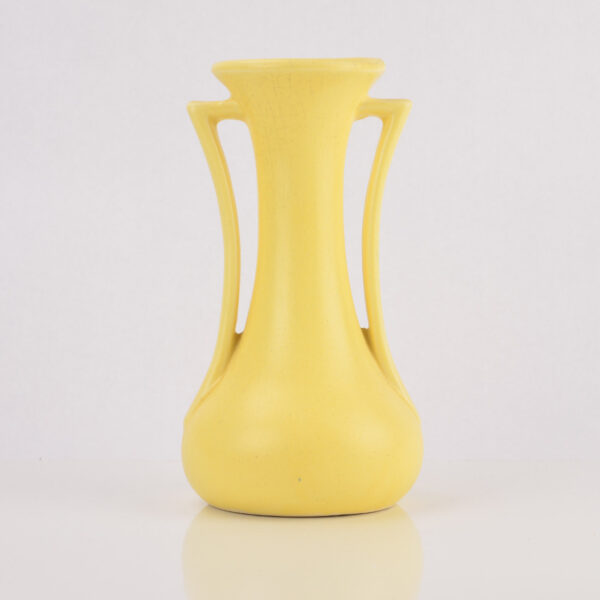 McCoy Yellow Two Handled Vase 1940s